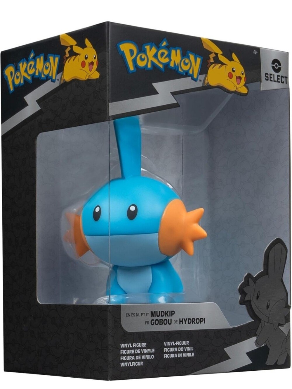 Limited Stock! Collectible Pokemon Select Vinyl Figure 10cm Mudkip- Blue